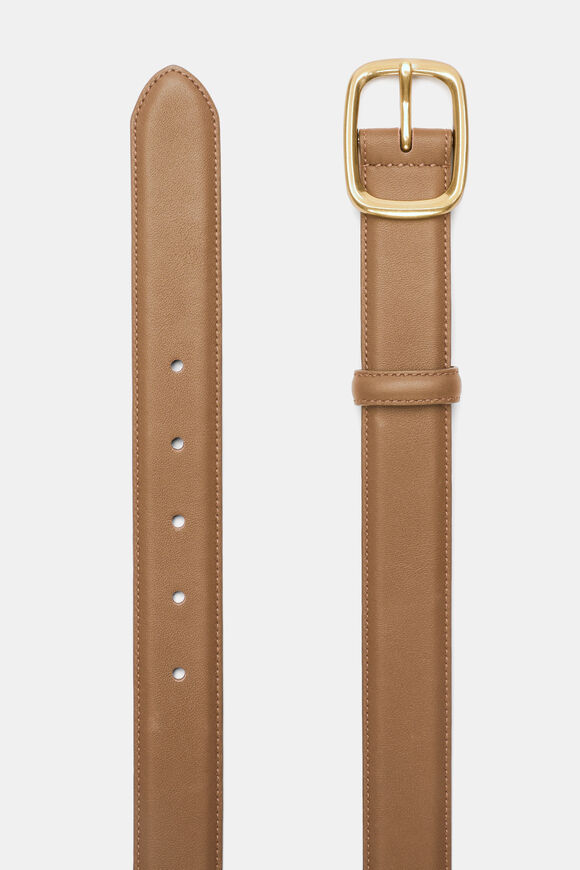 Charlotte Leather Belt  Tan Gold  hi-res