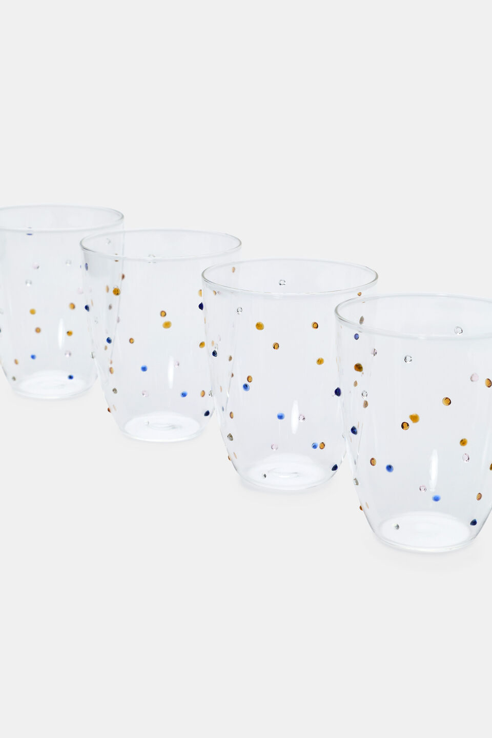 Ellis Glass Tumbler Set of 4  Multi