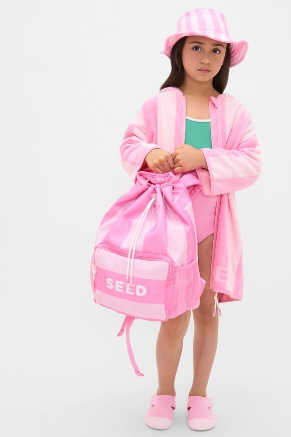 Swim Backpack  Candy Pink Stripe  hi-res
