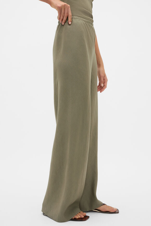 Core Linen Easy Wide Leg Pant  Caper  hi-res