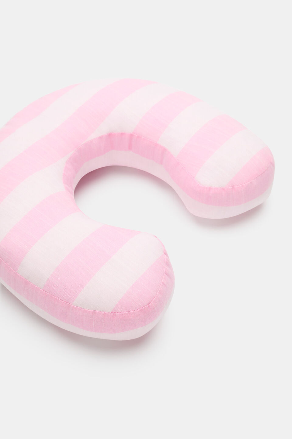 Pink Stripe Initial Cushion  C