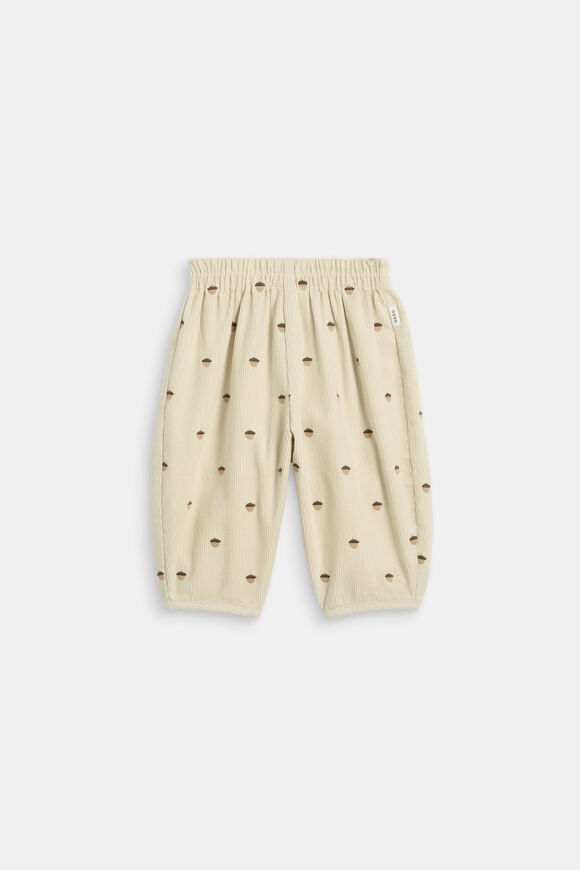 Embroidered Cord Pant  Milk Tea  hi-res