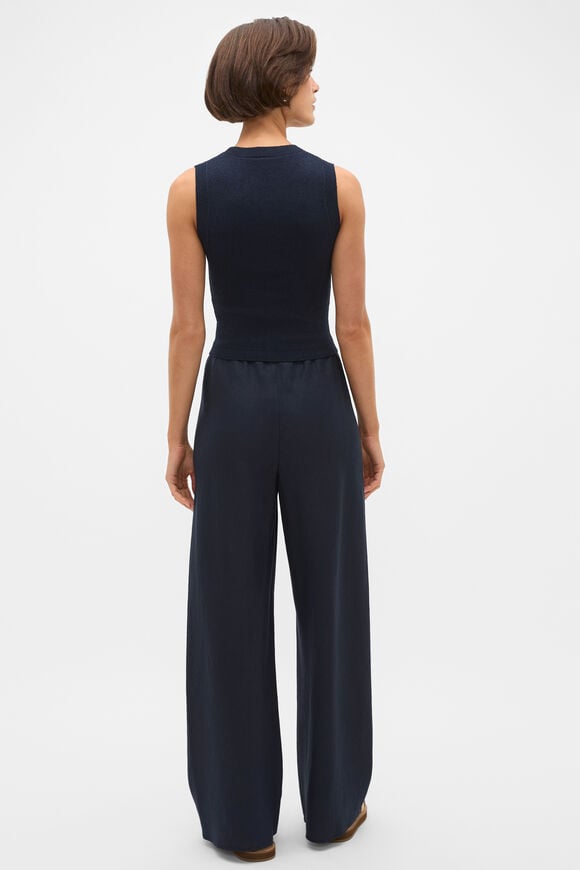 Boucle Knit Tank  Twilight Blue  hi-res