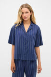 Stripe Shirt and Pant PJ Set  Royal Blue  hi-res