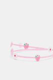 Strawberry Flower Double Headband  Candy Pink  hi-res