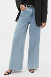 Denim Wide Leg Pant   Chalk Blue Wash  hi-res