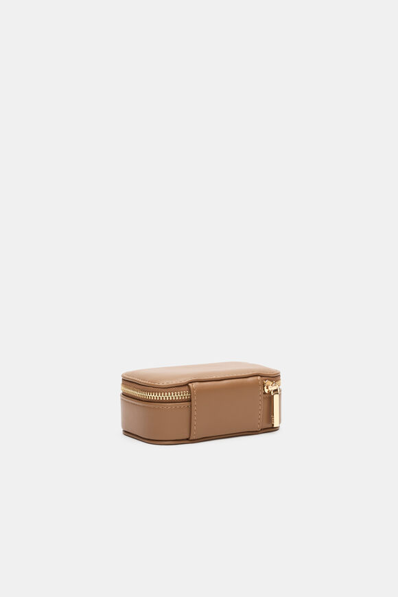 Mini Jewellery Case  Tan  hi-res
