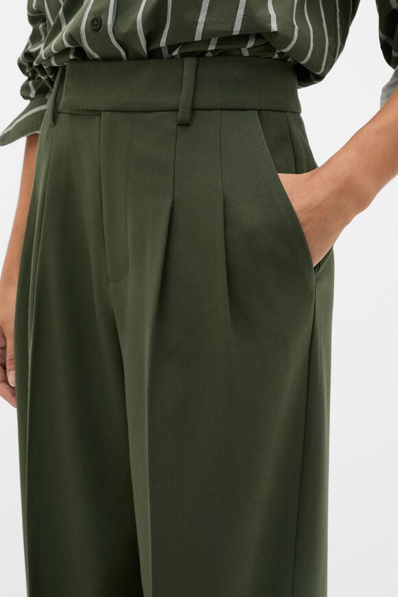 Pleat Front Trouser  Deep Forest  hi-res