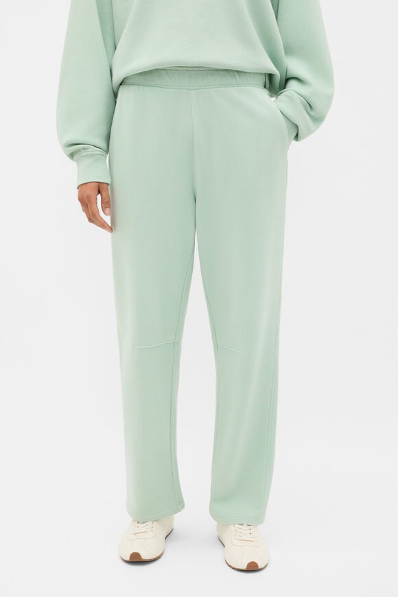 Terry Barrel Leg Trackpant  Soft Moss Wash  hi-res