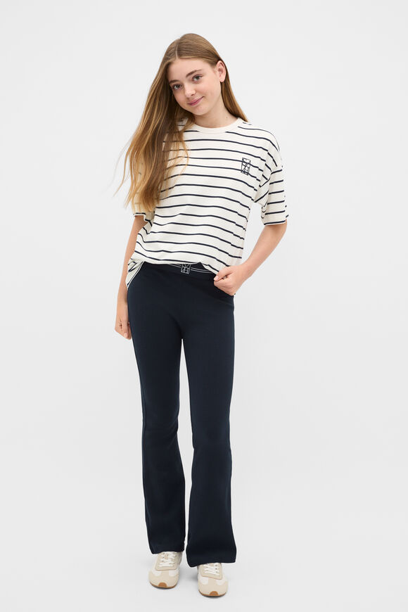 Core Logo Tee  Navy Stripe  hi-res