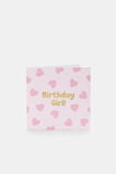 Birthday Girl Heart Card  Multi  hi-res