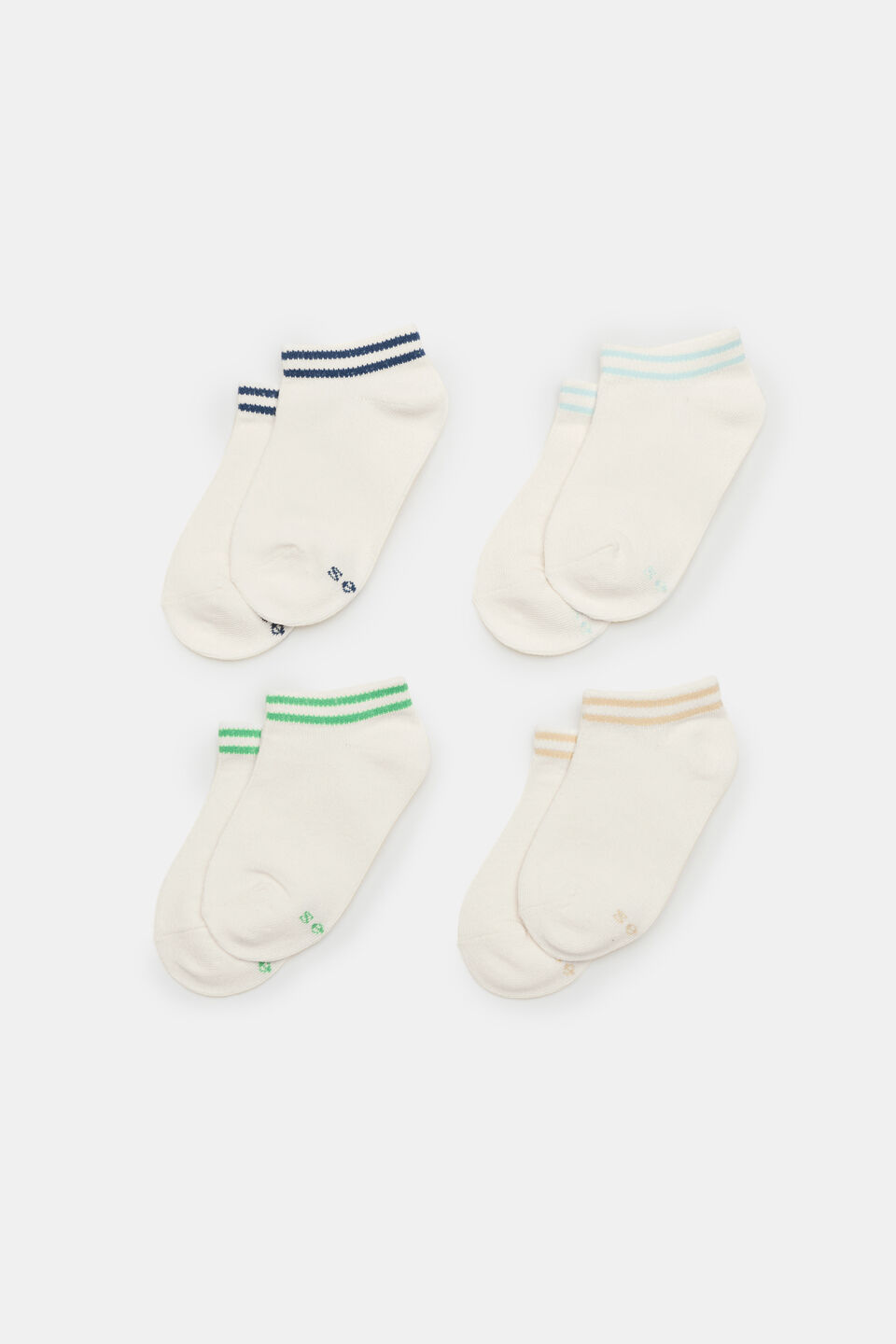 Stripe Ankle Sock 4 Pack  Multi