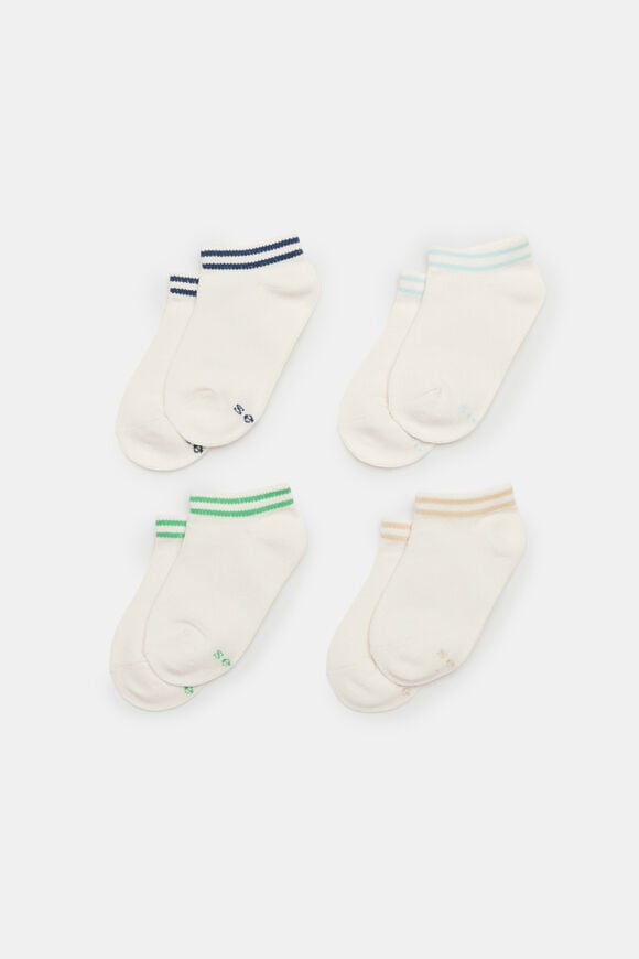 Stripe Ankle Sock 4 Pack  Multi  hi-res
