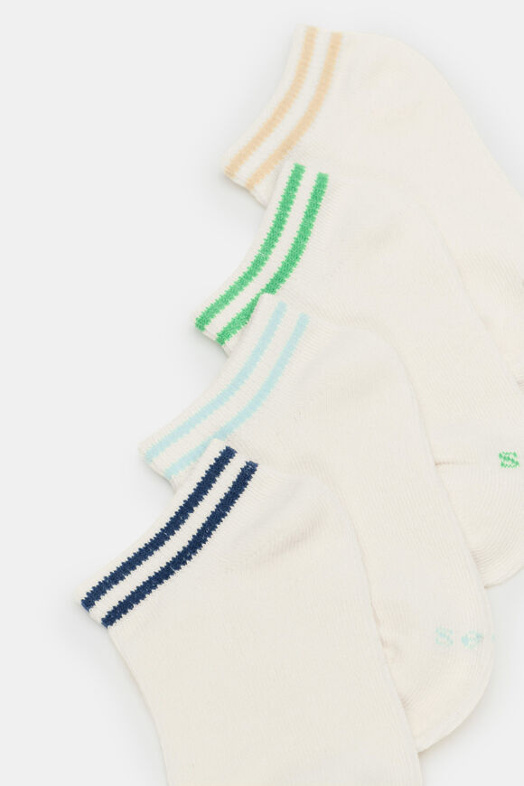 Stripe Ankle Sock 4 Pack  Multi  hi-res