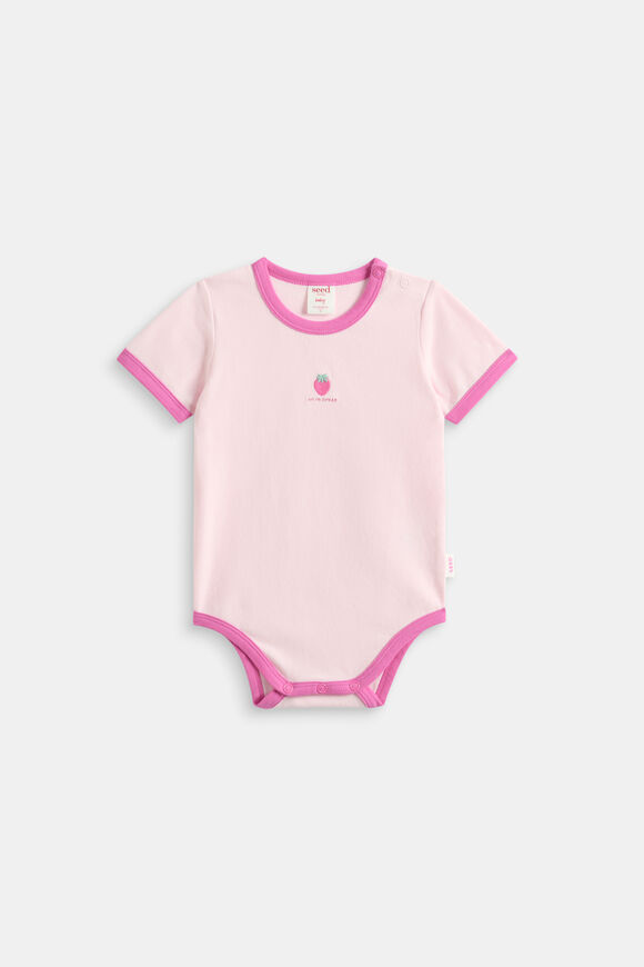 Strawberry Rib Bodysuit  Musk  hi-res