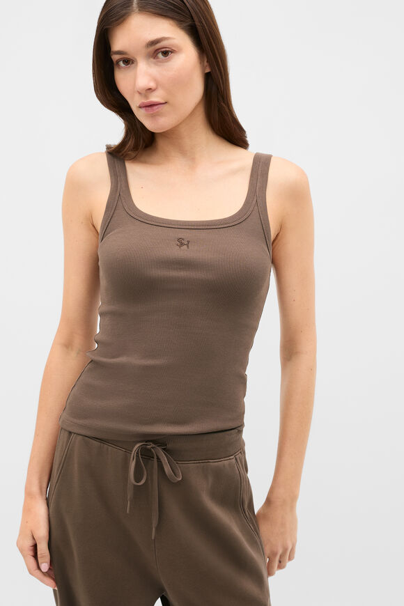 Core Heritage Rib Tank  Chestnut  hi-res