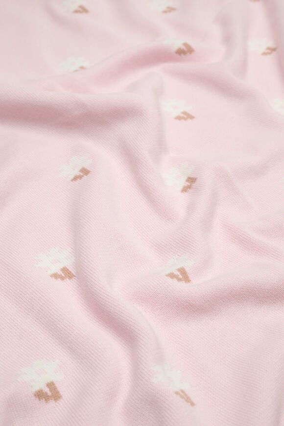 Jacquard Knit Blanket  Musk  hi-res