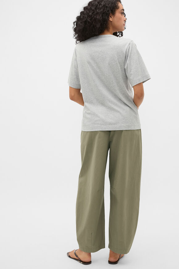 Cotton V Neck Relaxed Tee  Feather Grey Marle  hi-res