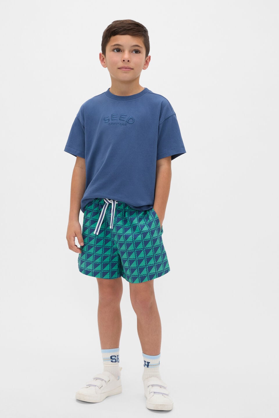 Geometric Print Short  Multi