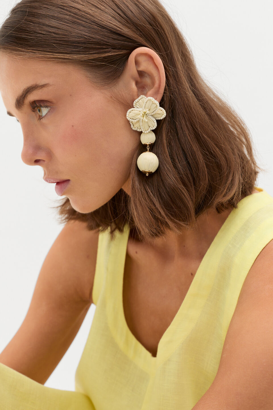 Bloom Orb Earring  Natural
