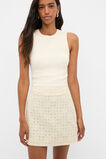 Tile Embroidery Skirt  Coconut Cream  hi-res