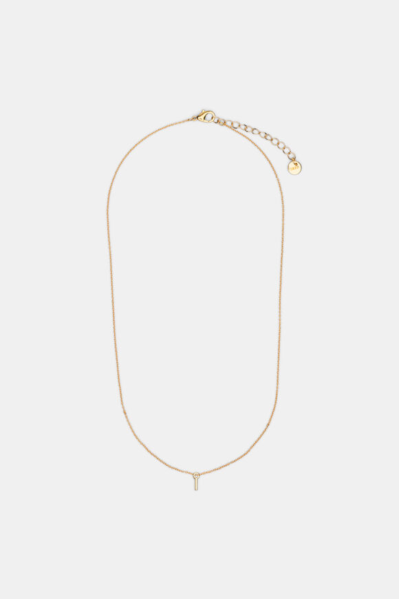 Gold Alphabet Necklace  I  hi-res