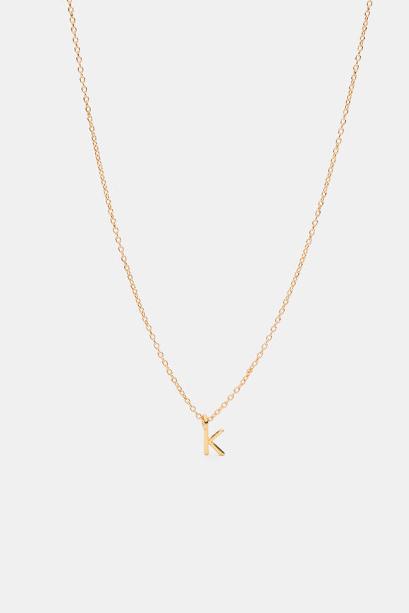 Gold Alphabet Necklace  K  hi-res
