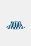 Baby Swim Hat  Washed Navy Stripe  hi-res