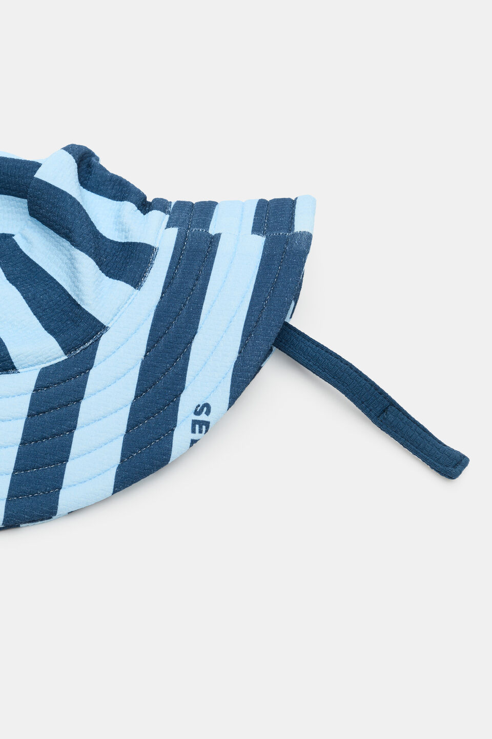 Baby Swim Hat  Washed Navy Stripe