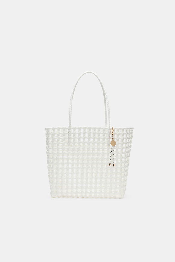 Woven Market Bag Small  White  hi-res