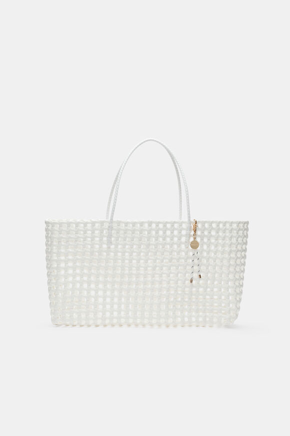 Woven Market Bag Large  White  hi-res