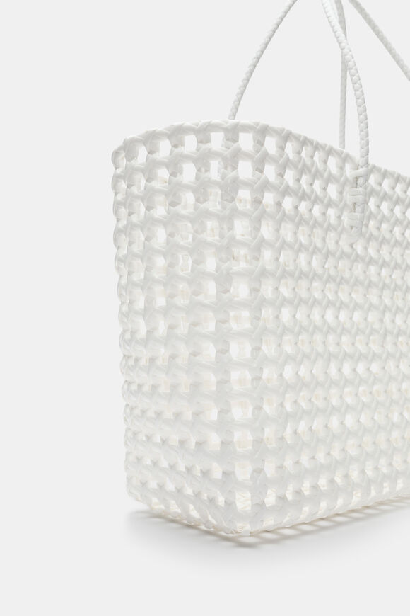 Woven Market Bag Large  White  hi-res
