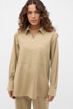 Soft Suiting Zip Popover  Caramel Clay  hi-res