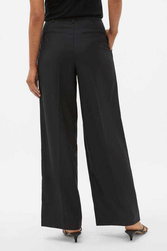 Wool Blend Tailored Pant  Black  hi-res