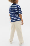 Stripe Logo Tee  French Navy  hi-res