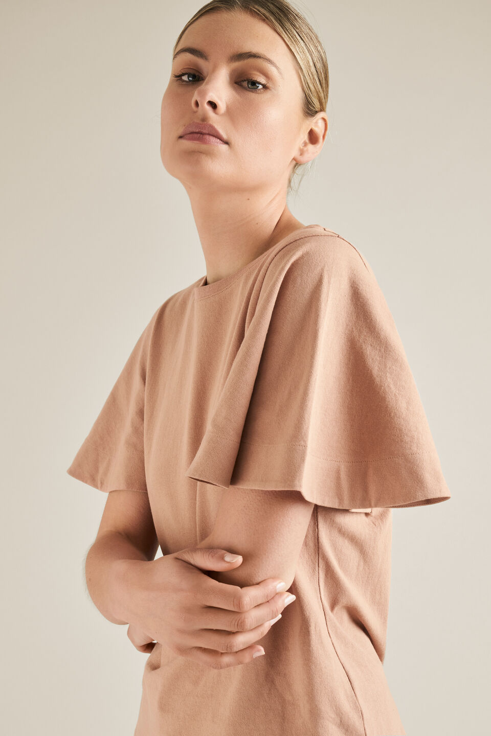 Flutter Sleeve Tee  