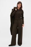 Merino Button Up Knit Cardigan  Coffee Bean  hi-res