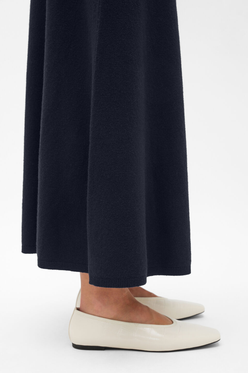 Knitted Maxi Skirt  Twilight Blue