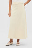 Denim Midi Skirt  Coconut Cream  hi-res