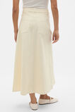 Denim Midi Skirt  Coconut Cream  hi-res