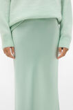 Satin Midi Slip Skirt  Soft Moss  hi-res