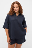 Core Linen Half Placket Popover  Twilight Blue  hi-res