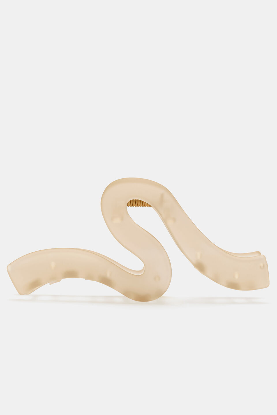 Wave Hair Claw  Cashew Cream