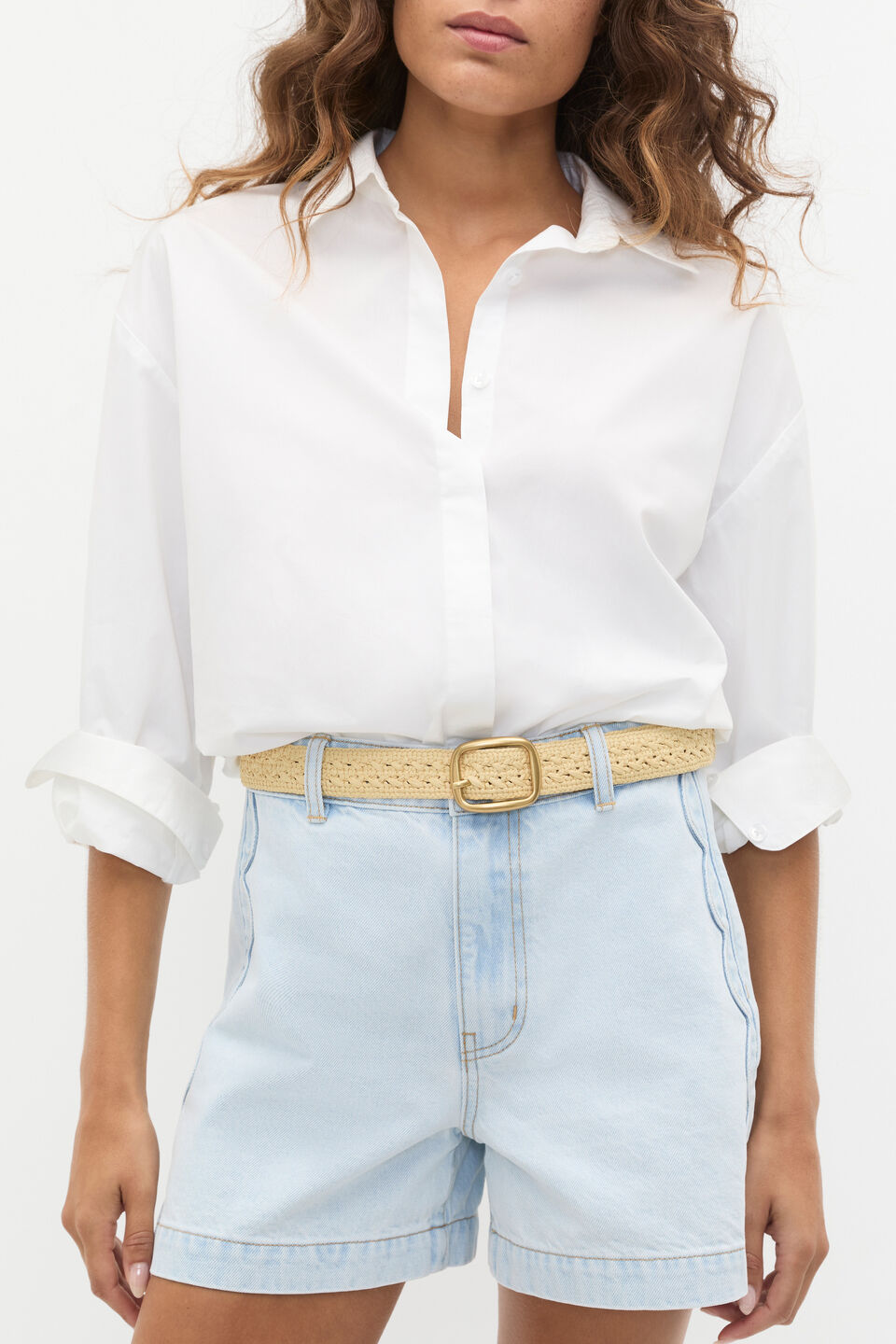 Zola Braided Belt  Natural