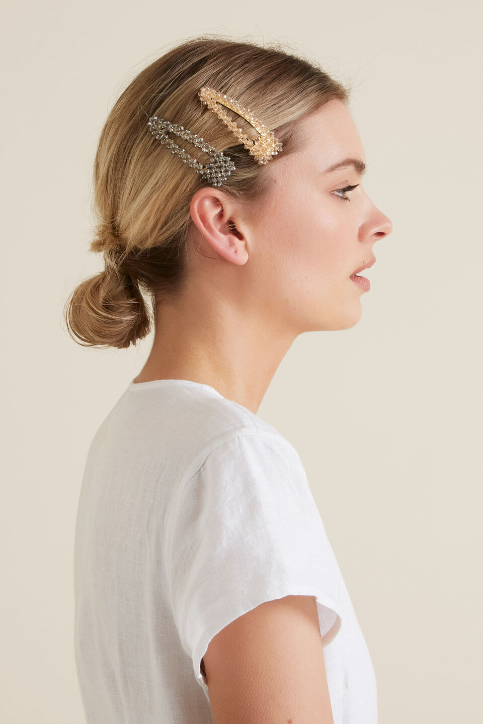 Beaded Hair Clips  