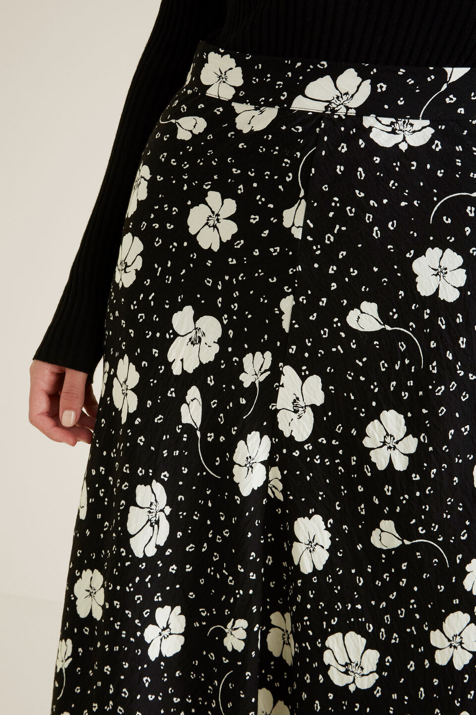 Printed Swing Skirt  
