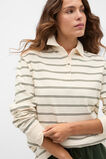Stripe Rugby Polo Top  Deep Forest Stripe  hi-res