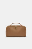 Zip Around Cosmetic Case  Tan  hi-res