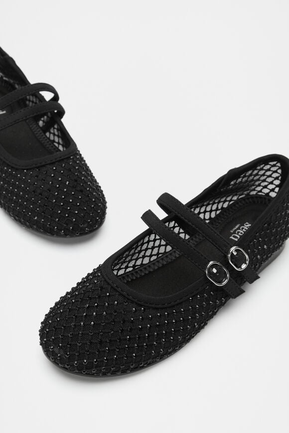 Mesh Jewel Ballet  Black  hi-res