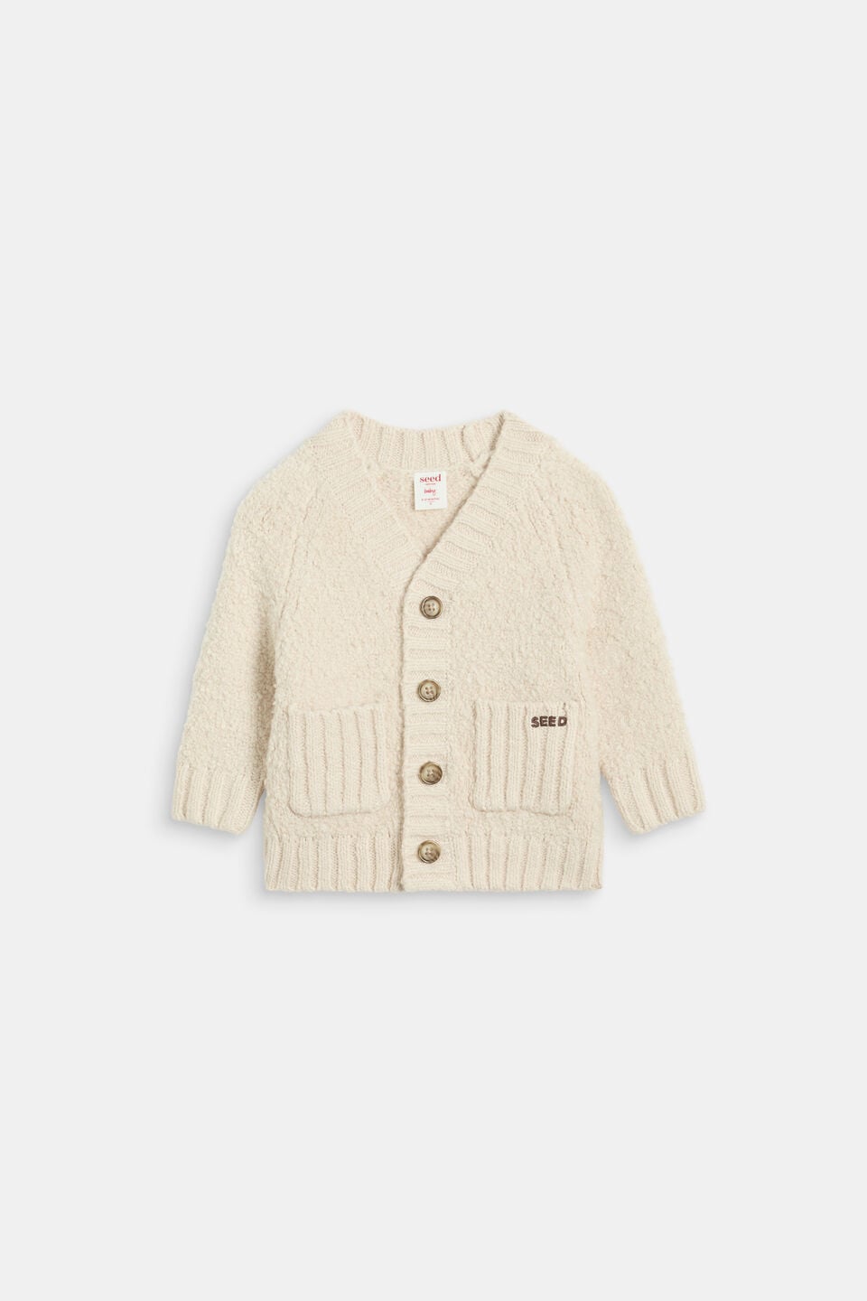 Teddy Knit Cardigan  Moonstone